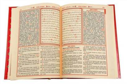 The Holy Quran with Arabic Turkish Recitation and Mealli - Triple Quran - Medium - Seda Publishing House - Computer Line - 5