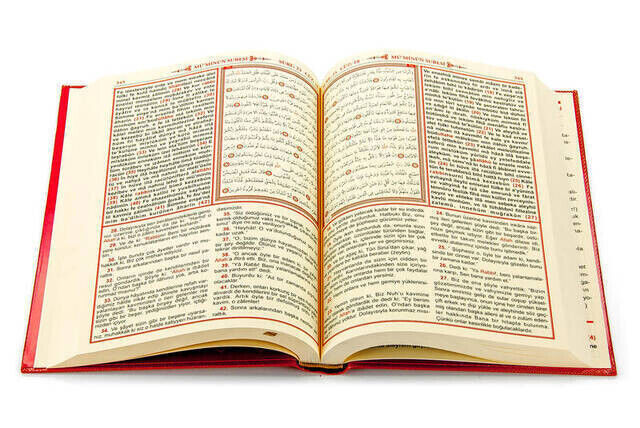 The Holy Quran with Turkish Meaning and Pronunciation - Lectern (Medium+ [20x28 cm] ) Size - Seda Publishment - 5