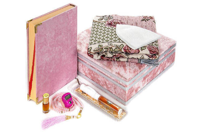 The Special Gift Set, Quran Covered Velvet and Theirs Box - 1