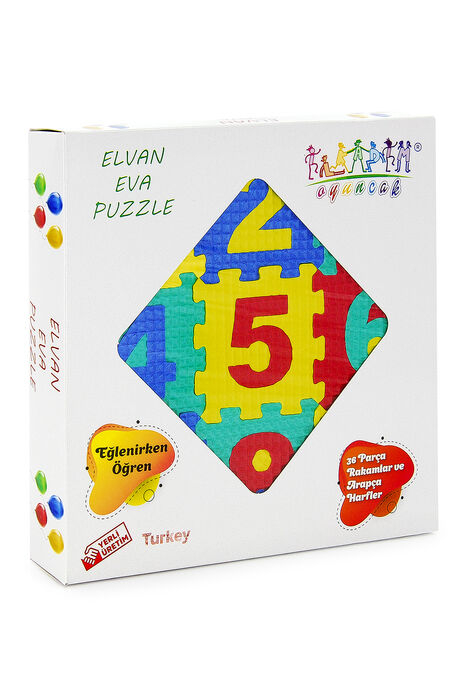 Turkish Arabic Letters And Numbers Box Puzzle Jigsaw Puzzle - 1