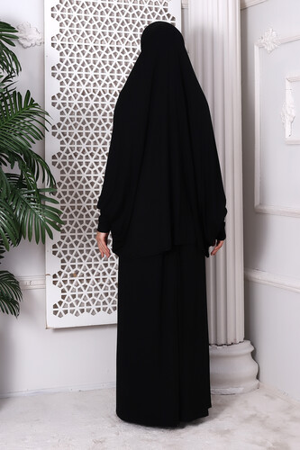 Two Piece Practical Prayer Dress 8016 Black - 6