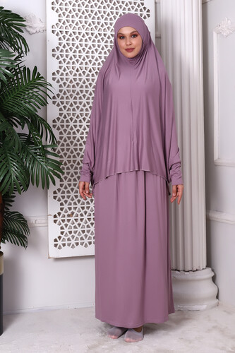 Two Piece Practical Prayer Dress 8016 Dried Rose - 1