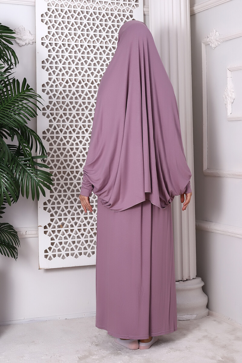 Two Piece Practical Prayer Dress 8016 Dried Rose - 6