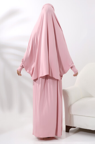 Two Piece Practical Prayer Dress 8016 Pink - 6