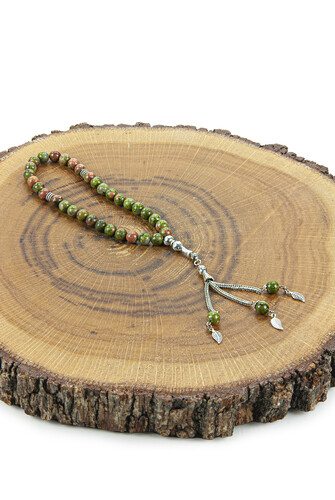 Unakite Stone Special Boxed 33-Piece Prayer Beads - 4