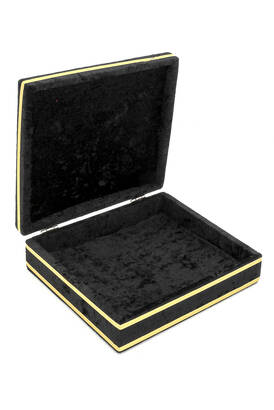 Velvet Lined Chest Gift, Decor Black - 2