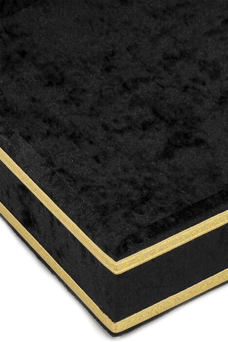 Velvet Lined Chest Gift, Decor Black - 3