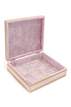 Velvet Lined Chest Gift, Decor Pink - 2