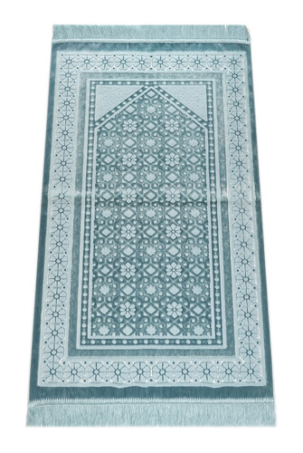 Velvet Pearl Prayer Rug Velvet Pearl - Turquoise - 1