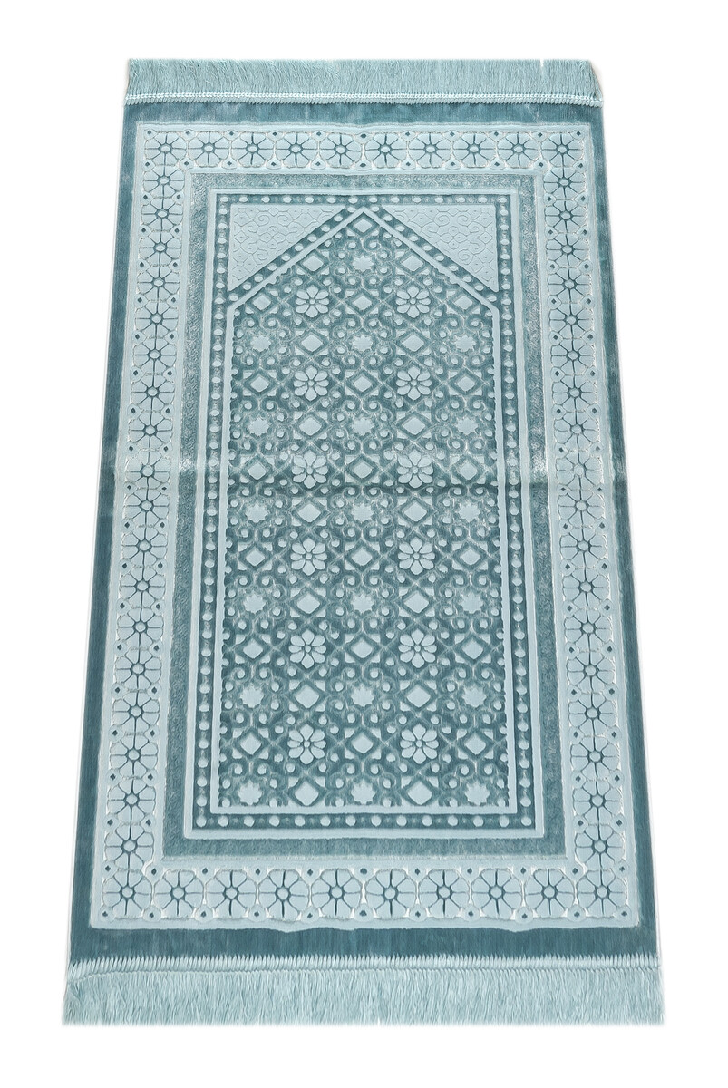 Velvet Pearl Prayer Rug Velvet Pearl - Turquoise - 1