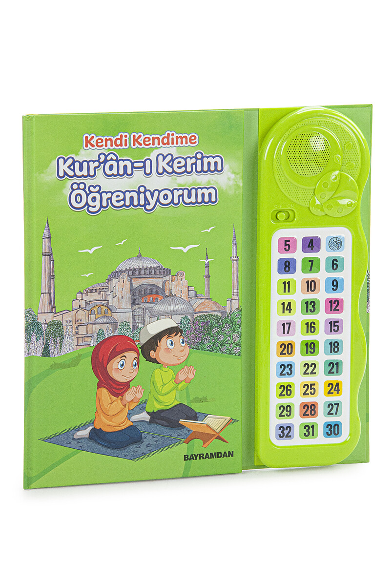 Voice Elif Ba Quran Teaching Device Set with Book Green - 1