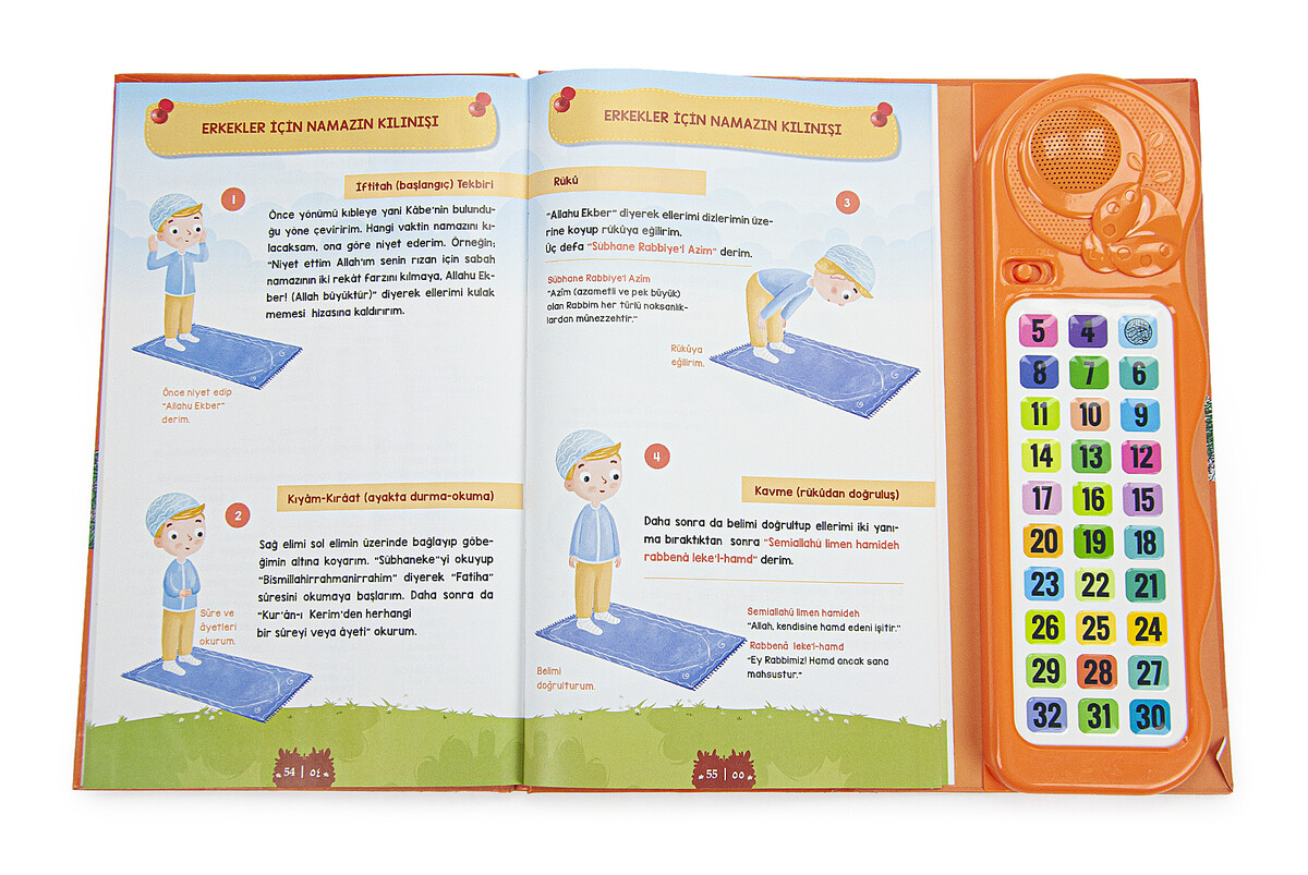 Voice Elif Ba Quran Teaching Device Set with Book Orange - 4