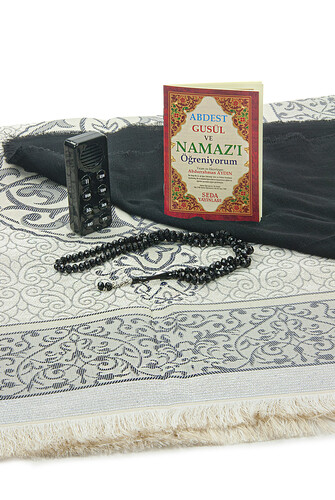 Voice-Guided Prayer Instructional Prayer Mat Set in Black for My Daughter - 4