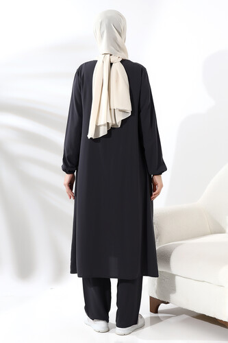 Women's Umrah and Hajj Dress Elite Fabric Black - 6