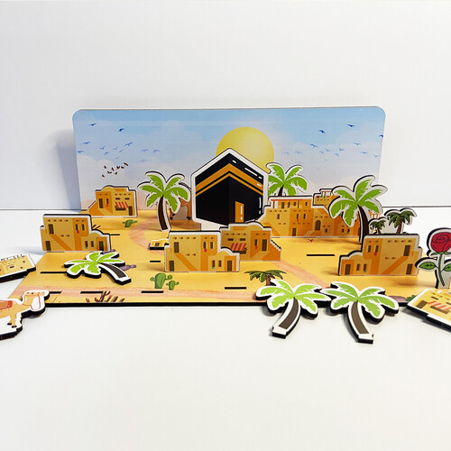 Wooden Age of Bliss Village - Religious Wooden Figures - Educational Toy - Educational Toy for Ages 3 and Above - 3