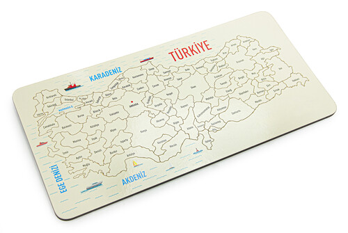 Wooden Türkiye Provinces Map Puzzle - Educational Children's Puzzle - 2