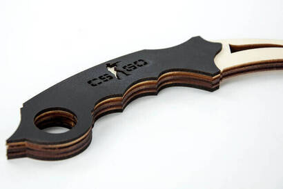 Wooden Karambit - Cs Go Karambit Toy - Educational Toy - Black - 3